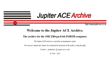 Tablet Screenshot of jupiter-ace.co.uk